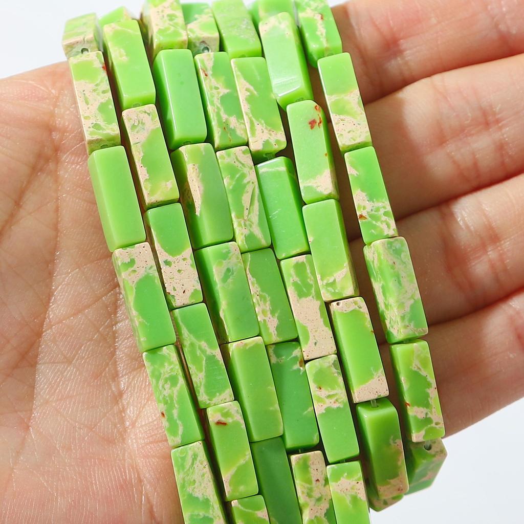 30 шт. Бусины из натурального камня, квадратные бусины-трубочки, агат, тигровый глаз, аметист, разделительные бусины для изготовления украшений, DIY браслет, ожерелье, серьги (40см)