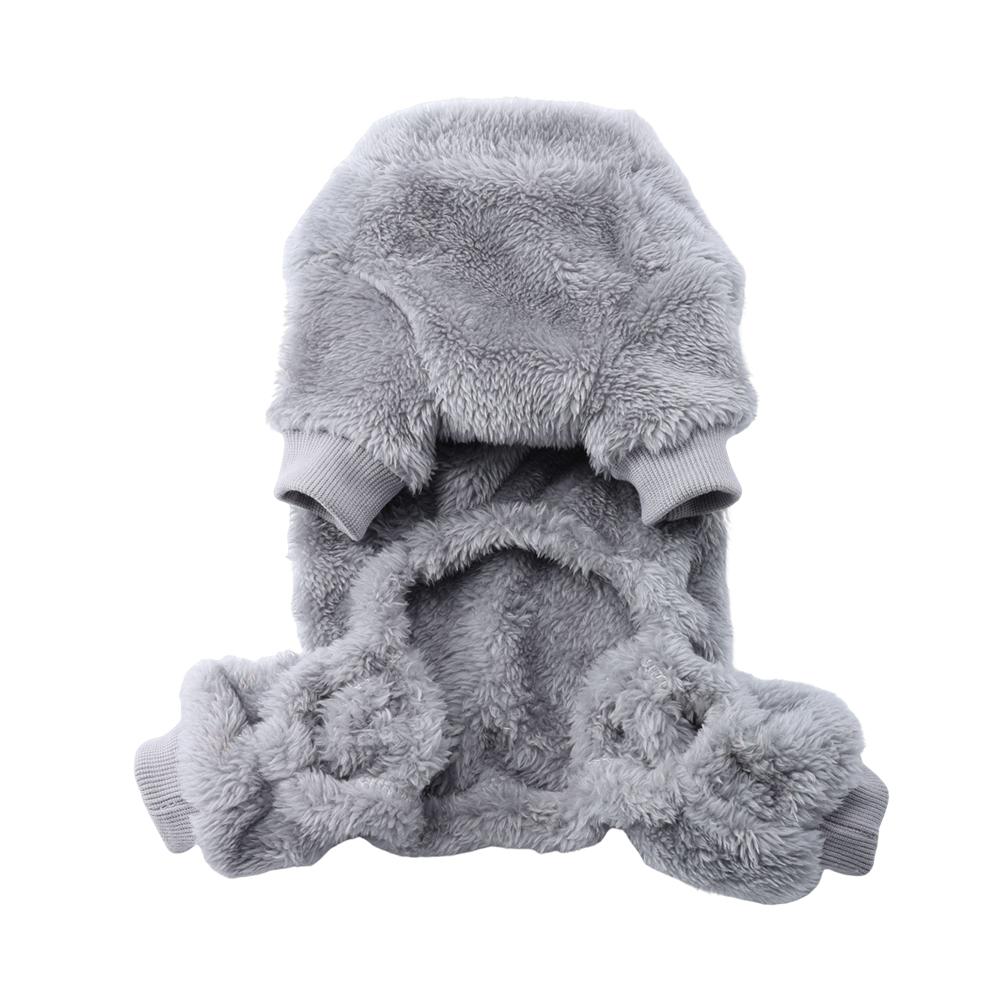 Флисовая одежда для щенков средних и маленьких собак, теплый комбинезон с D-образным кольцом для домашних животных, зимний костюм для чихуахуа, французского бульдога, йоркширского терьера, пальто