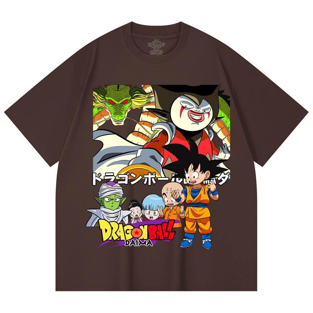 230 Gsm 100% Cotton Dragon Ball V19 Daima Print Unisex Heavy Cotton T Shirt