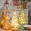 Glowing Christmas Tree Light Christmas Ornament Luminous Desktop Decoration Led Night Light Party Xmas Decor Festival Gift