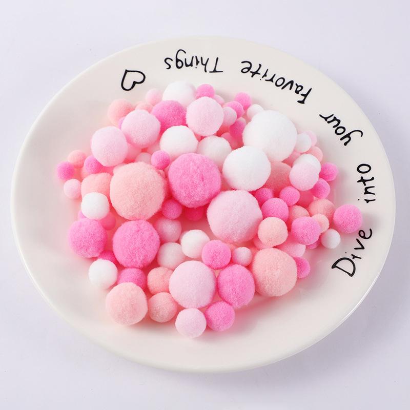 130 шт. свадебный декор клей на тканевые аксессуары макароны помпоны меховые шарики 1 см до 3 см помпоны своими руками мягкие помпоны ремесло