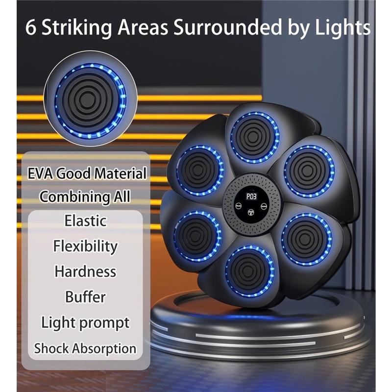 Музыкальный боксёрский автомат, интеллектуальная музыкальная игра в бокс, настенное домашнее фитнес-оборудование, оснащенное боксерскими перчатками