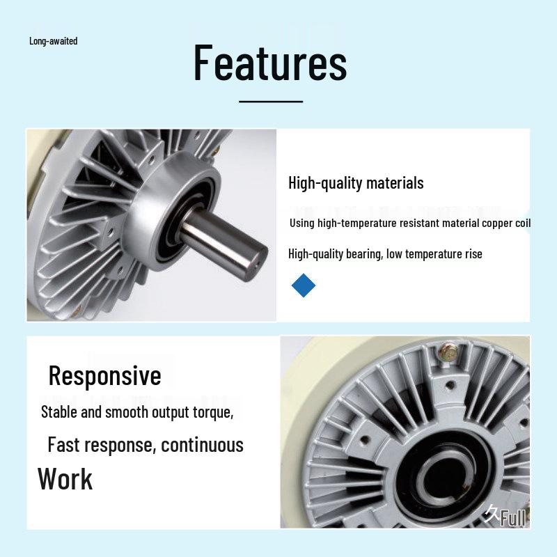 24V Single/Double-Axis Magnetic Powder Brake Clutch 0.6KG-40KG Hollow Tension Controller