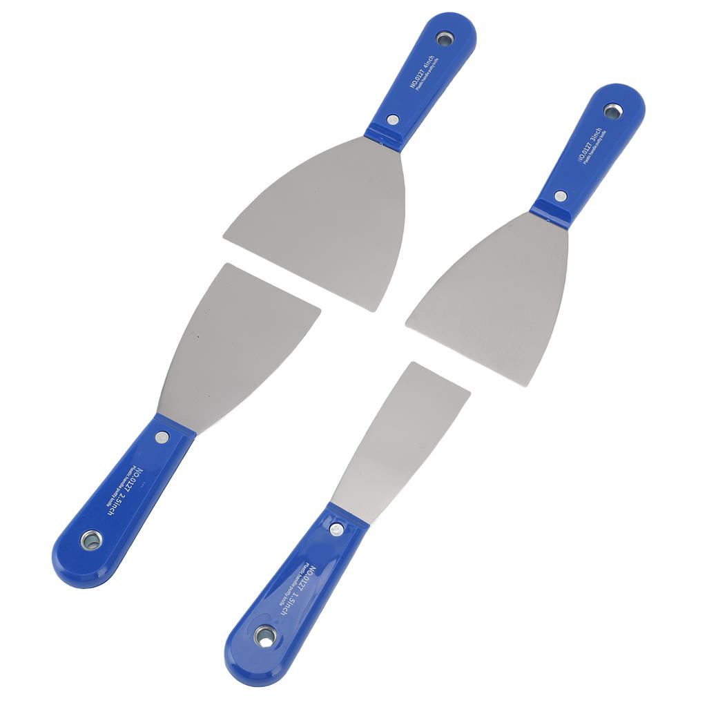 Набор шпателей 4 шт. с сумкой для хранения Металл Углеродистая сталь Пластиковая ручка Ремонт гипсокартона Шпаклевание