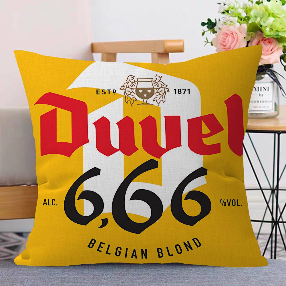 Duvel Beer Pillow Cushion Cover Pillowcase Living Room Sofa Home Decor