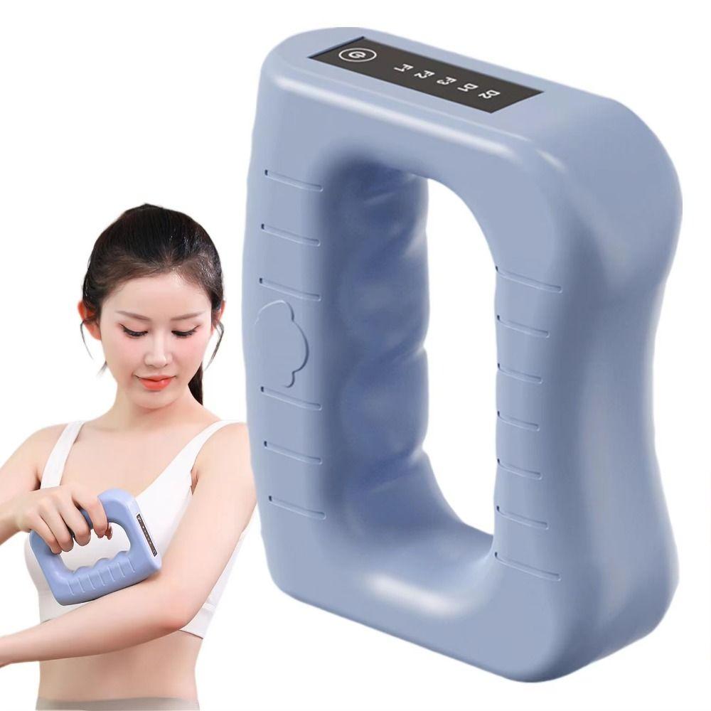 Adjustable Speed Electric Fascia Massage Ring Portable Muscle Handheld Massager Back Waist Leg