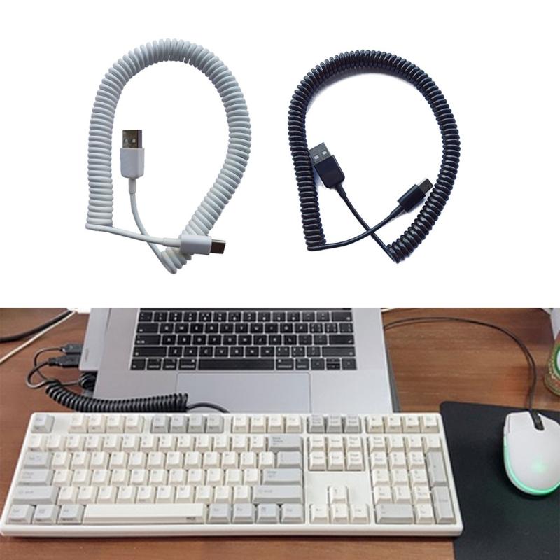 USB C Порт Витой Кабель Провод Механическая Клавиатура GH60 USB Кабель Тип c USB Порт для Poker 2 GH60 Клавиатурный Комплект DIY