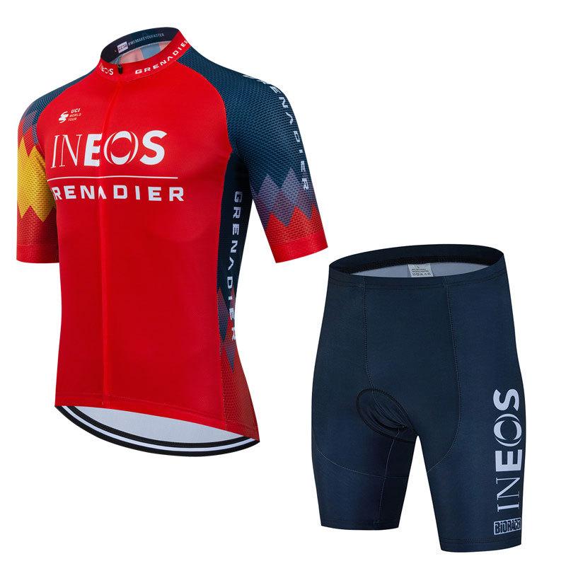 Bike Sweatshirt Men's Road Cycling Clothing Summer Bike Strap Set Summer Breathable Road Cycling Suit Set