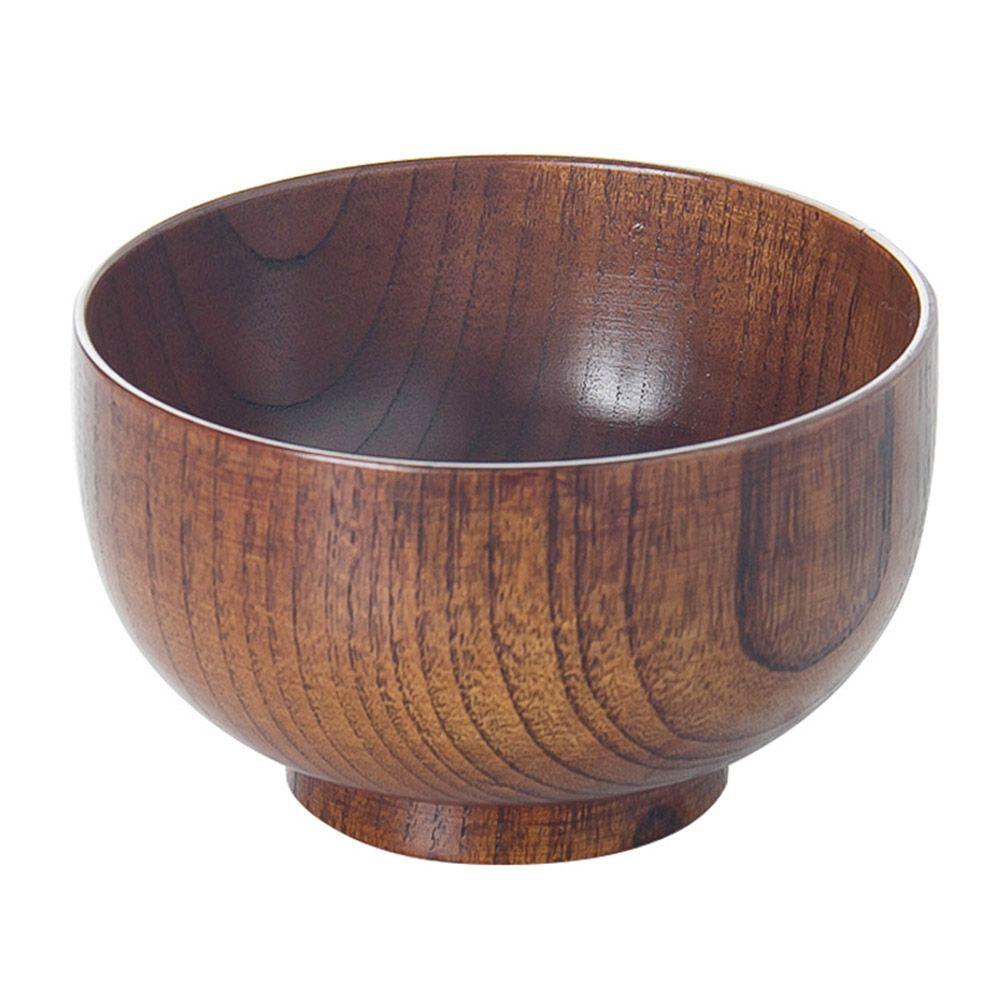 Household Tools Fruit Handmade Children Rice Bowls Natural Wood Wooden Bowl Japanese Style