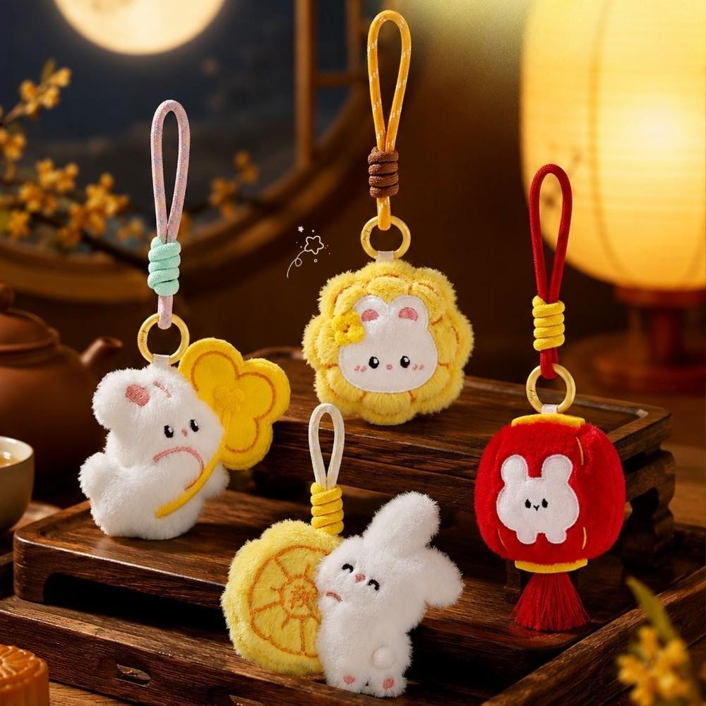 Cartoon Plush Hanging Decoration Versatile Rabbit Keychain Bunny Plush Pendant Bag Decoration