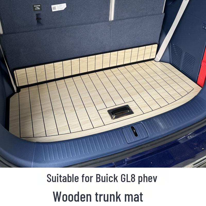 This solid wood floor mat is designed for full-coverage interior use in 2024-2025 Buick GL8 PHEV AL6 ES models.