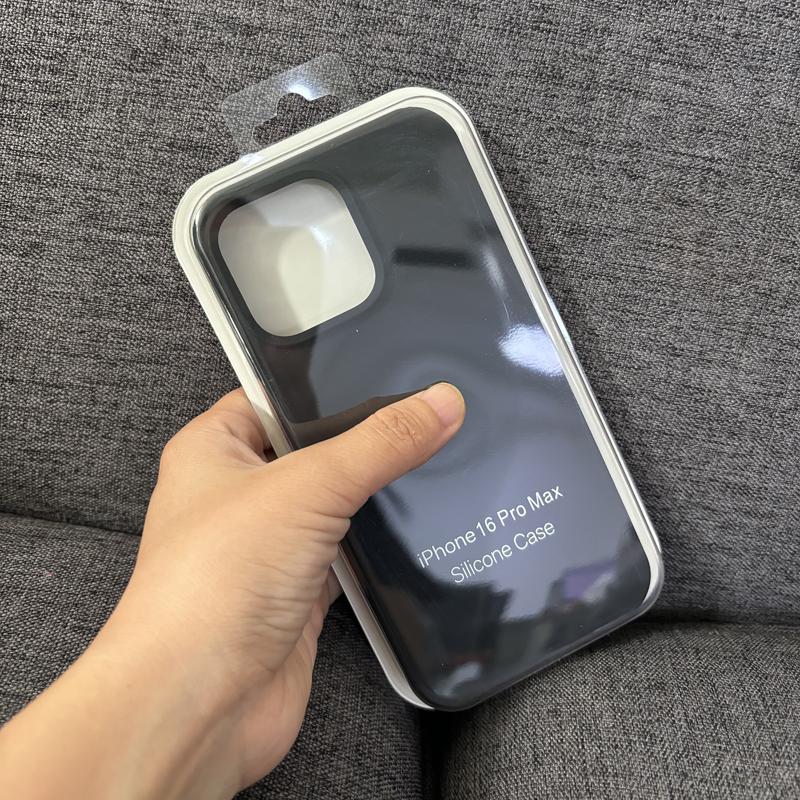 Чехол Apple Original 16 Pro max для Apple 15 14 13 12 Pro max из мягкого силикона с защитой от скольжения и грязи