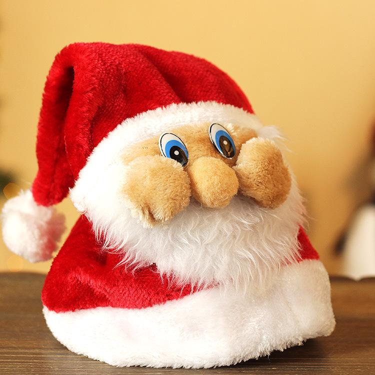 Extra Large Deluxe Plush Santa Hat - Thick, Long, Christmas Decoration
