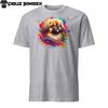 Colorful Pekingese Dog Unisex T-Shirt | Unique Design with Vibrant Splashes
