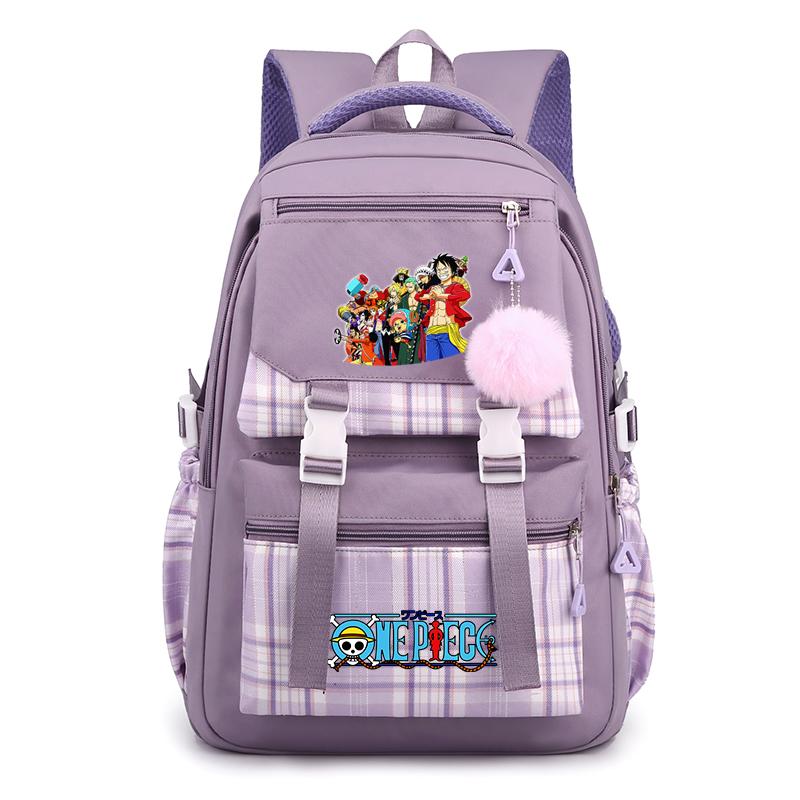 Аниме One Piece Printed College Bag Bag Document Bag Teen Back To School Холщовый рюкзак для девочек и мальчиков, студенческая сумка для ноутбука, мужская и женская дорожная сумка, рюкзак