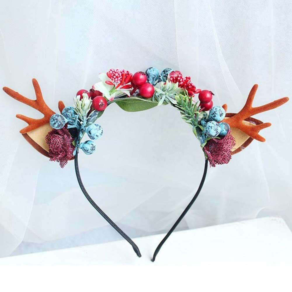 Make Up Flower Branch Hair Accessories Antlers Headband Korean Style Head Hoop Women Hair Band