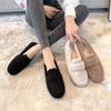 Fur Shoes Female Fall and Winter Outside 2025 Lamb's Wool Soybean Shoes Female Padded Flat Bottom Cotton Shoes Big Size