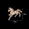 Винтажная брошь-булавка из сплава сплошного цвета, скачущая боевая лошадь, зодиакальный пони, женская мужская модная одежда, аксессуары, лацкан пиджака, корсаж