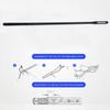 Plastic Cleaning Stick for Flute with Cloth, Flute Cleaning Kit Cleaning Rod Polishing Cloth for Cleaning the Interior of Flute