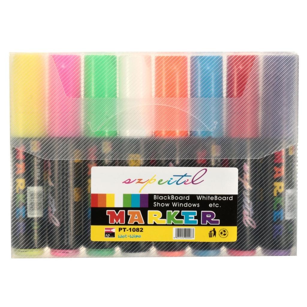 8 шт. 10 мм новый флуоресцентный маркер светодиодный доска для письма ручка мел маркер ручки