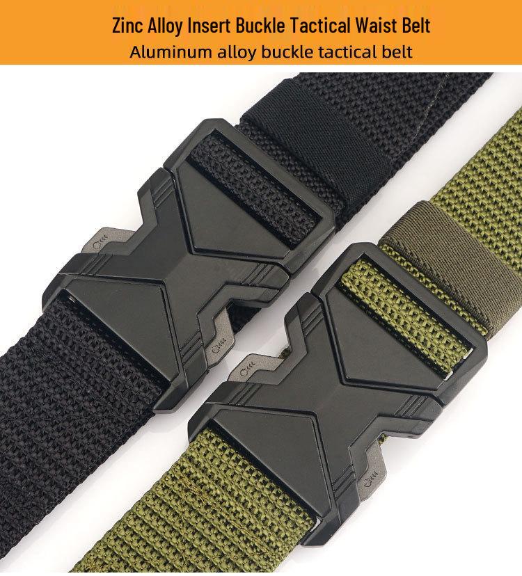 2023 Unisex Tactical Nylon Quick-Dry Belt with Zinc Alloy Buckle
