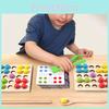 Toy For Wooden Kids Bead Pairing Puzzle To Promote Concentration Development