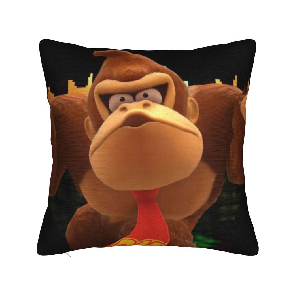Декоративные наволочки Игры Donkey Kongs Bananza Мерч для дома Наволочка для декоративной подушки Прямая поставка Несколько размеров