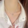 Round Ball Light Bead Necklace Temperament Minimalist Design Short Collar Chain Versatile All Sky Star Chain