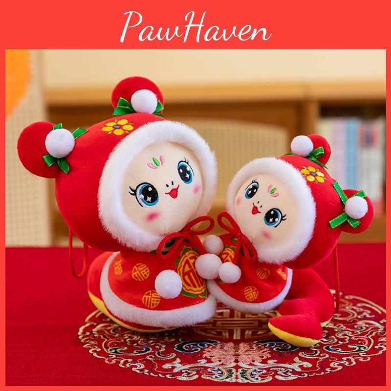 Очаровательная плюшевая змея, игрушка-талисман года, мягкая и приятная на ощупь кукла для новогодних празднований