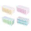 Silicone Ice Cube Tray with Lid 14 Cubes Easy Release Stackable Ice Mold for Cocktails Coffee Juice Whiskey Ice Drink Maker