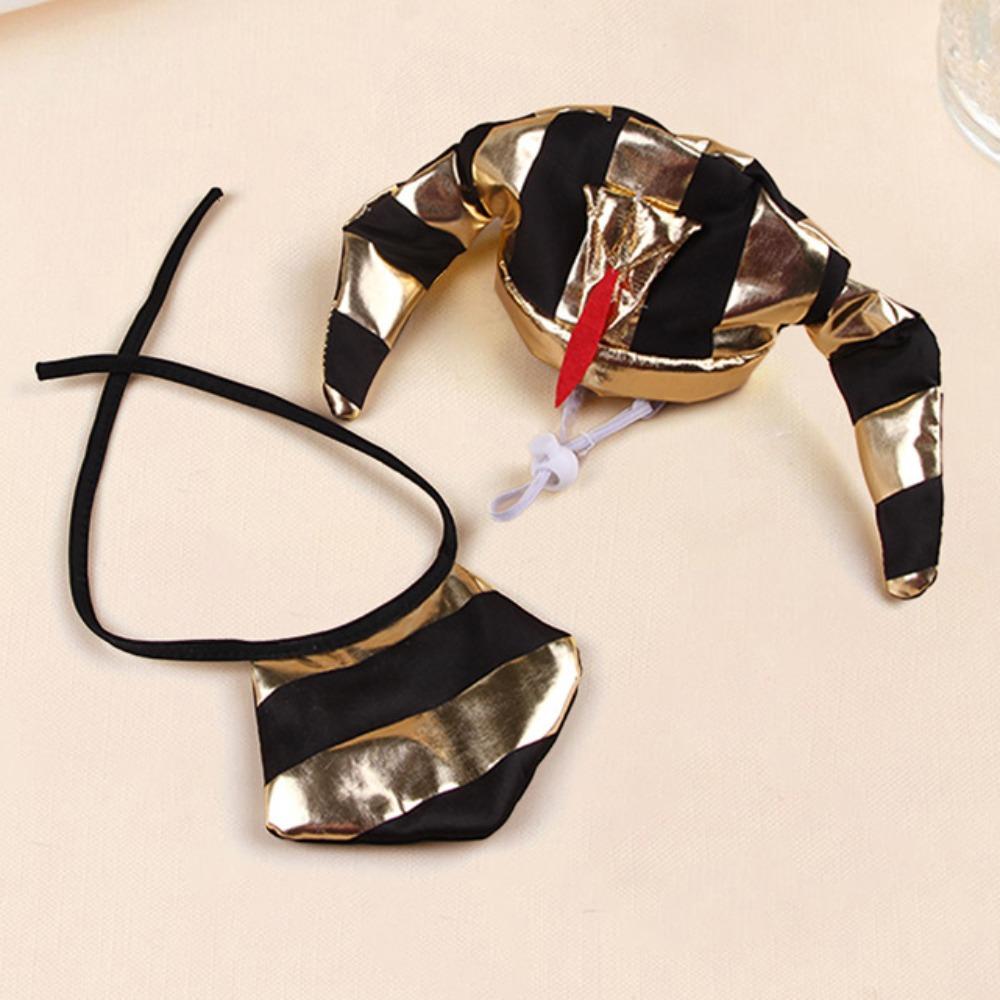 With Tie Cat Dog With Tie Horn Cap Pet Dress Up Pet Headwear Fashion Pet Cosplay Costume Cat&Dog