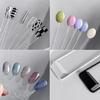 False Nail Art Color Card Display Stand Gel Polish Template Fan Shape Nail Art Tips Sample Stand Nail Polish Practice Palette