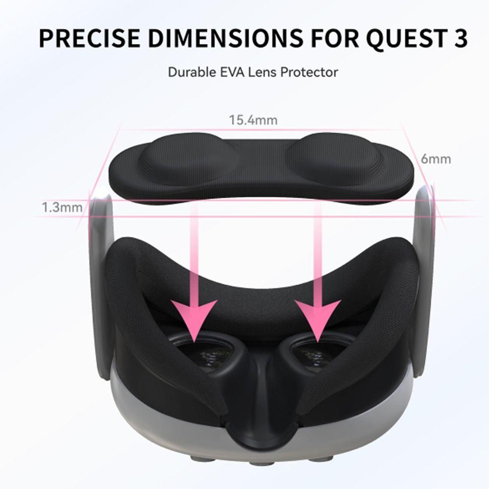 Headset Lens VR Lens Cover Anti-Scratch Accessories Portable EVA Cover for Meta Quest 3