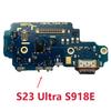 Замена для Samsung S23 Ultra S918B S918E S918U Плата USB-порта зарядки Основная сигнальная материнская плата Шлейф LCD