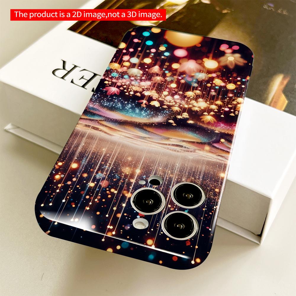2DFlat Cosmic Lotus Light Garden All inclusive film hard phone case, compatible with iPhone 18 Pro Max 17 16 15 14 13 12 11