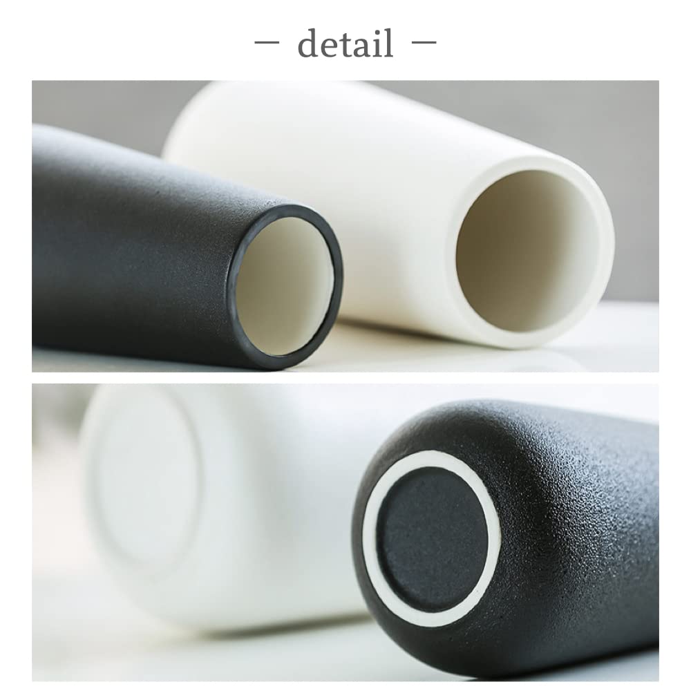 Ваза Основа для цветов Керамика Скандинавский Стильный Большая Интерьерная Ваза для цветов Живые цветы Сухоцветы Керамика +kuRo (Белый, 20см)