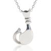 Cloud-jewelry Сидящий Кот Женское Ожерелье Кулон [Деревянная Подарочная Коробка В Комплекте] Стерлинговое Серебро 925 CN-5