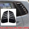 Для Volkswagen VW Polo 5-дверный хэтчбек MK4 9N 2002-2008 Автомобильная задняя жалюзи Боковая крышка-жалюзи Накладка Наклейка Вентиляционное отверстие Воздухозаборник ABS