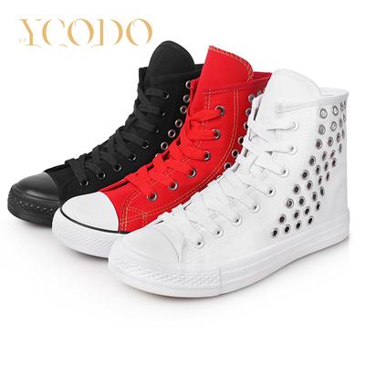 Женская повседневная парусиновая обувь на весну/осень и лето с внутренней молнией и вентиляционным отверстием для девочек, студенческие короткие парусиновые ботинки