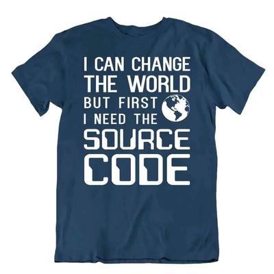 Source Code Tshirt Programmer T Shirt Computer Comic Joke Tee Shirt