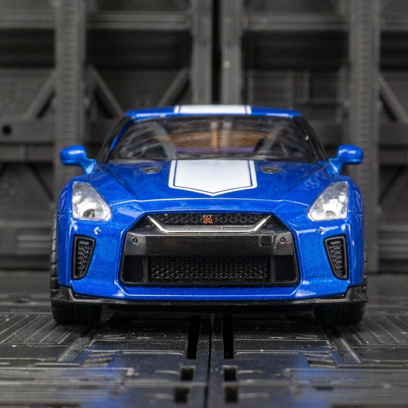 Simulation Japanese R35 Alloy GT Sports Car Model Car Ornaments Acousto-optic Huili Children's Toy Car