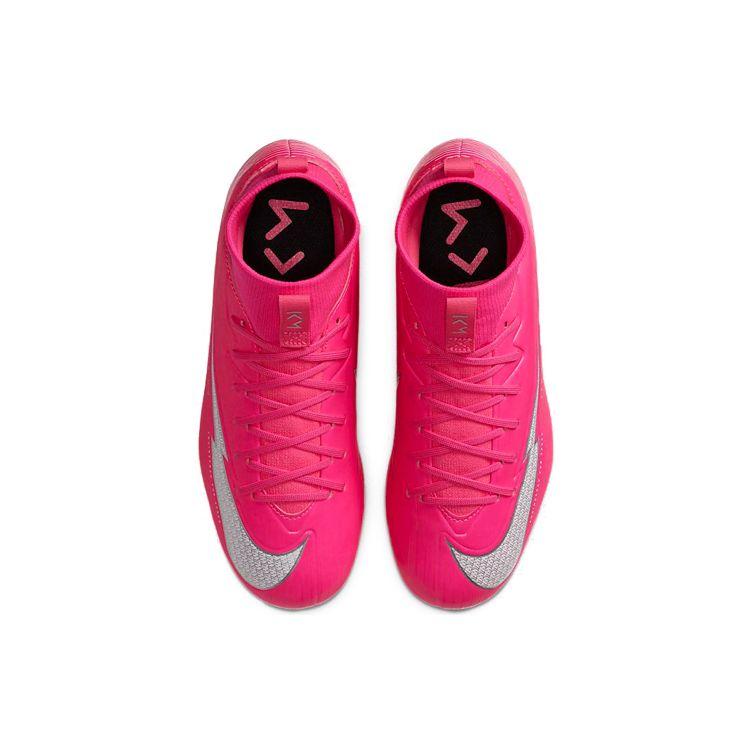 Nike Mercurial Superfly 7 Academy KM AG Удобные Противоскользящие Прочные Средние Детские Футбольные Бутсы Детские Футбольные Бутсы Розовый DB5610-611
