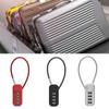 Wire Rope 4 Digit Password Lock Anti-theft Security Coded Lock Portable Backpack Zipper Lock  Home