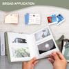 VOVMOEYA 80 Photo Album For Fujifilm Instax Wide for Polaroid Instant Instax Album Mini Inch Size 20 Pages Holds 80 Photos Light Instax Wide Pocket