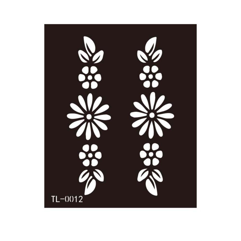 Mehndi Stickers Henna Tattoo Template Fake Tattoo Decals Body Art Sticker Men/Women
