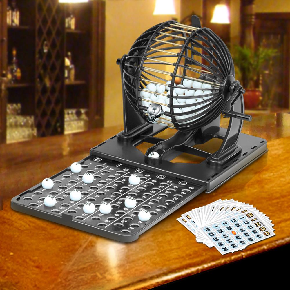 Bingo Lottery Machine Cage Lottery For Bingo Game Set Adult Family Large Party Entertainment Tabletop Board Game Sweepstakes