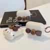 Подходящий чехол для наушников AirPods Pro 2 Apple 3/4 Защитный Шоколадный Клип Ins