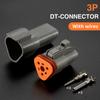 5/10/100 Sets Deutsch Type Connector Male Female Waterproof DT Connectors 3-Pin Dt04-3p Dt06-3s ,Sealable,3 Position