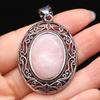 Кулон из натурального камня в форме яйца, полудрагоценный кружевной кулон для изготовления ювелирных изделий, ожерелье, браслет, аксессуар