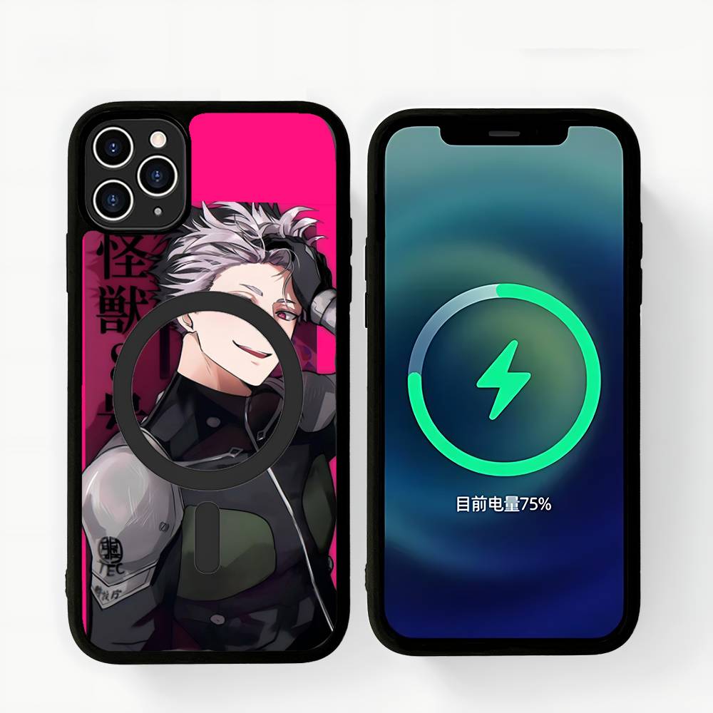 Kaiju NO.8 Narumi Gen Anime Phone Case Magnetic Case For IPhone 16 14 13 12 11 15 Pro Max Plus For Magsafe Wireless Charge Cover